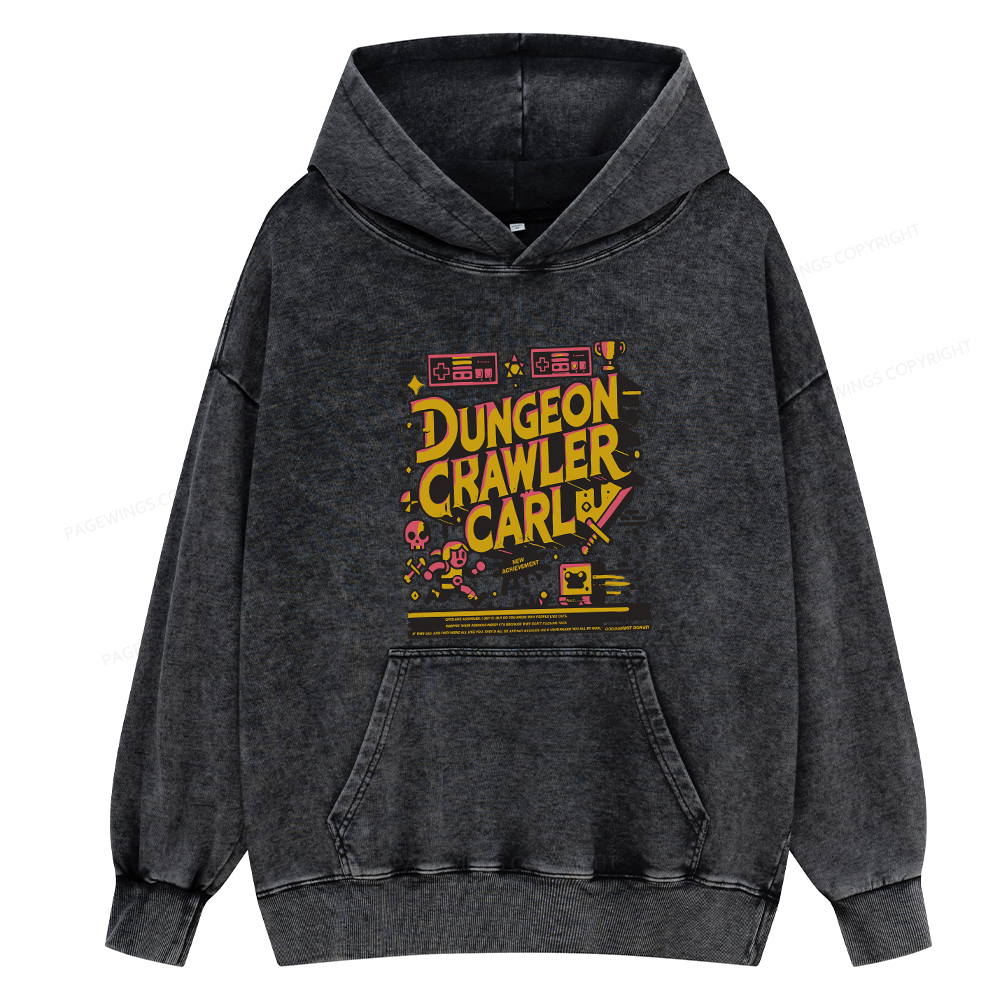 Pagewing Book New Achievement Unisex Washed Hoodie