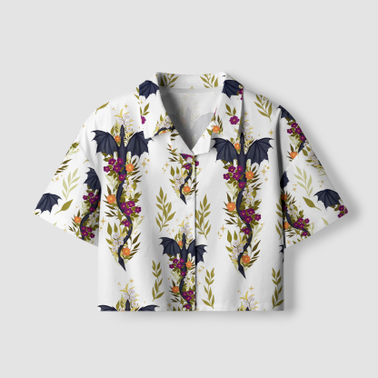 Pagewings Fantasy Lover Camp Collar Women's Camp Shirt