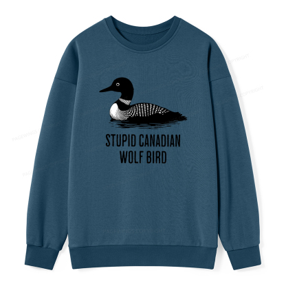 Pagewings Stupid Canadian Wolf Bird Unisex Classic Sweatshirt