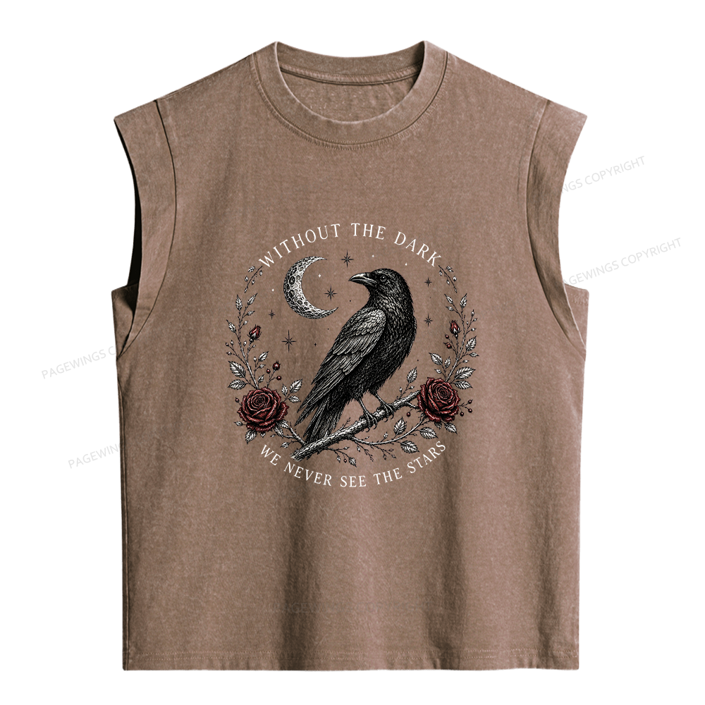 Pagewings Gothic Raven Women's Washed Tank Top