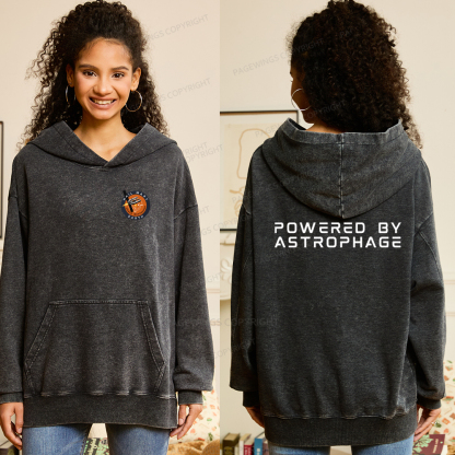 Pagewings Powered By Astrophage Unisex Washed Hoodie