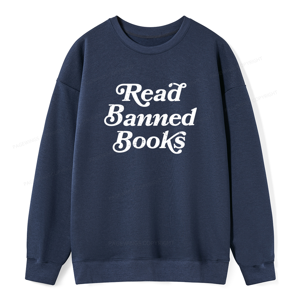 Pagewings Read Banned Books Unisex Classic Sweatshirt