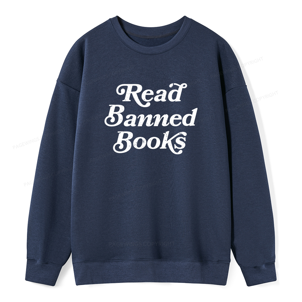 Pagewings Read Banned Books Unisex Classic Sweatshirt