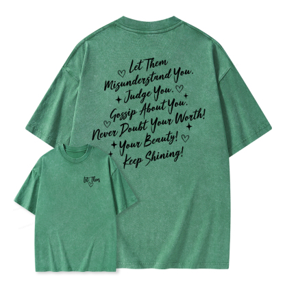 Pagewings Let Them Unisex Washed T-shirt