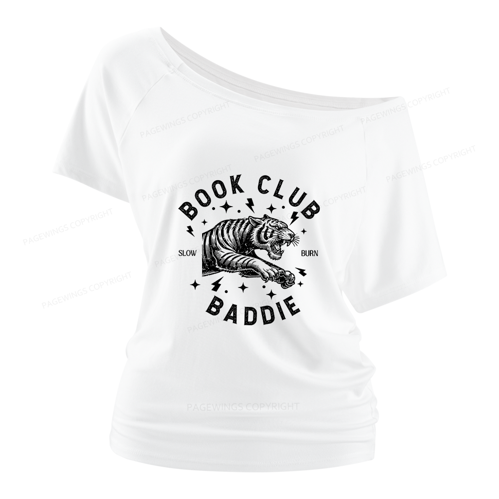 Pagewings Book Club Women Off Shoulder T-shirts