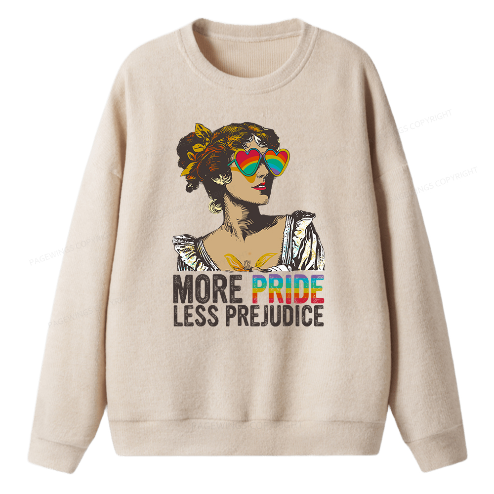 Pagewings More Pride Less Prejudice Unisex Knit Sweatshirt