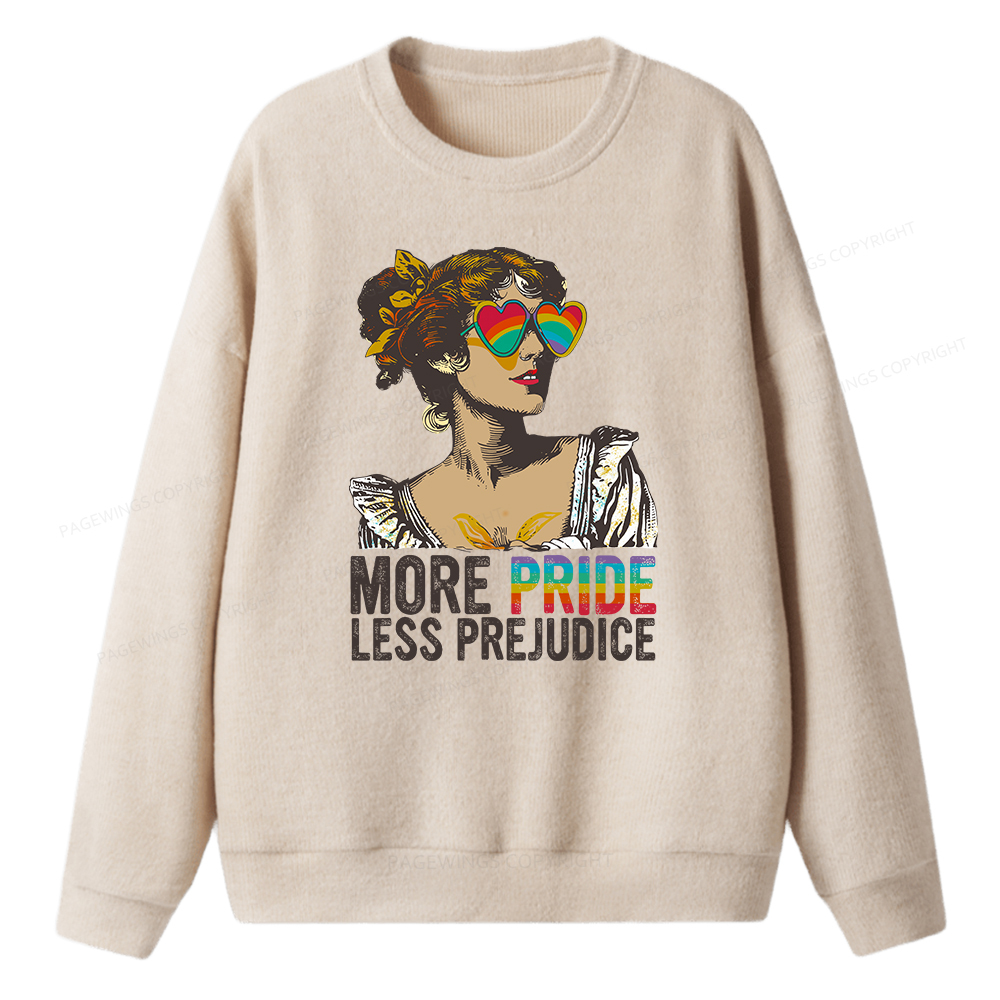Pagewings More Pride Less Prejudice Unisex Knit Sweatshirt