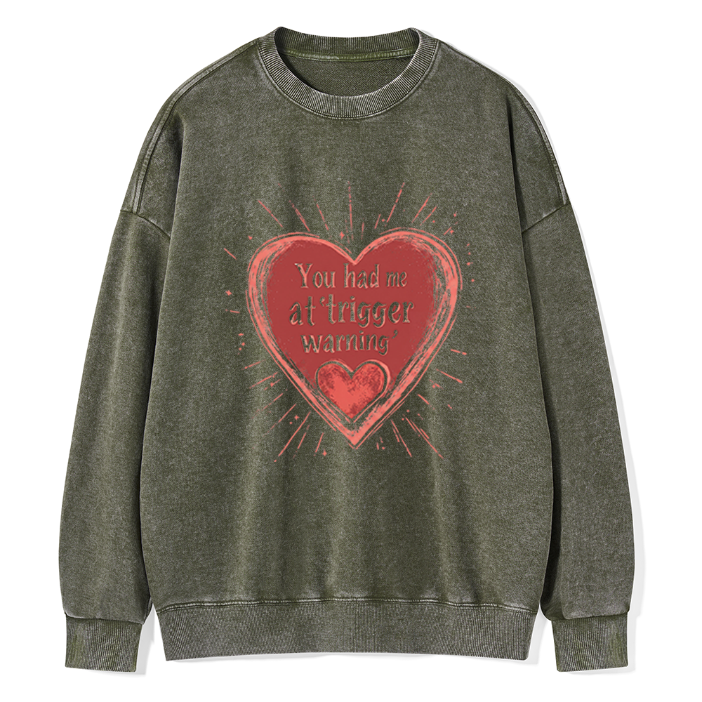 Pagewings Dark Romance Unisex Washed Sweatshirt