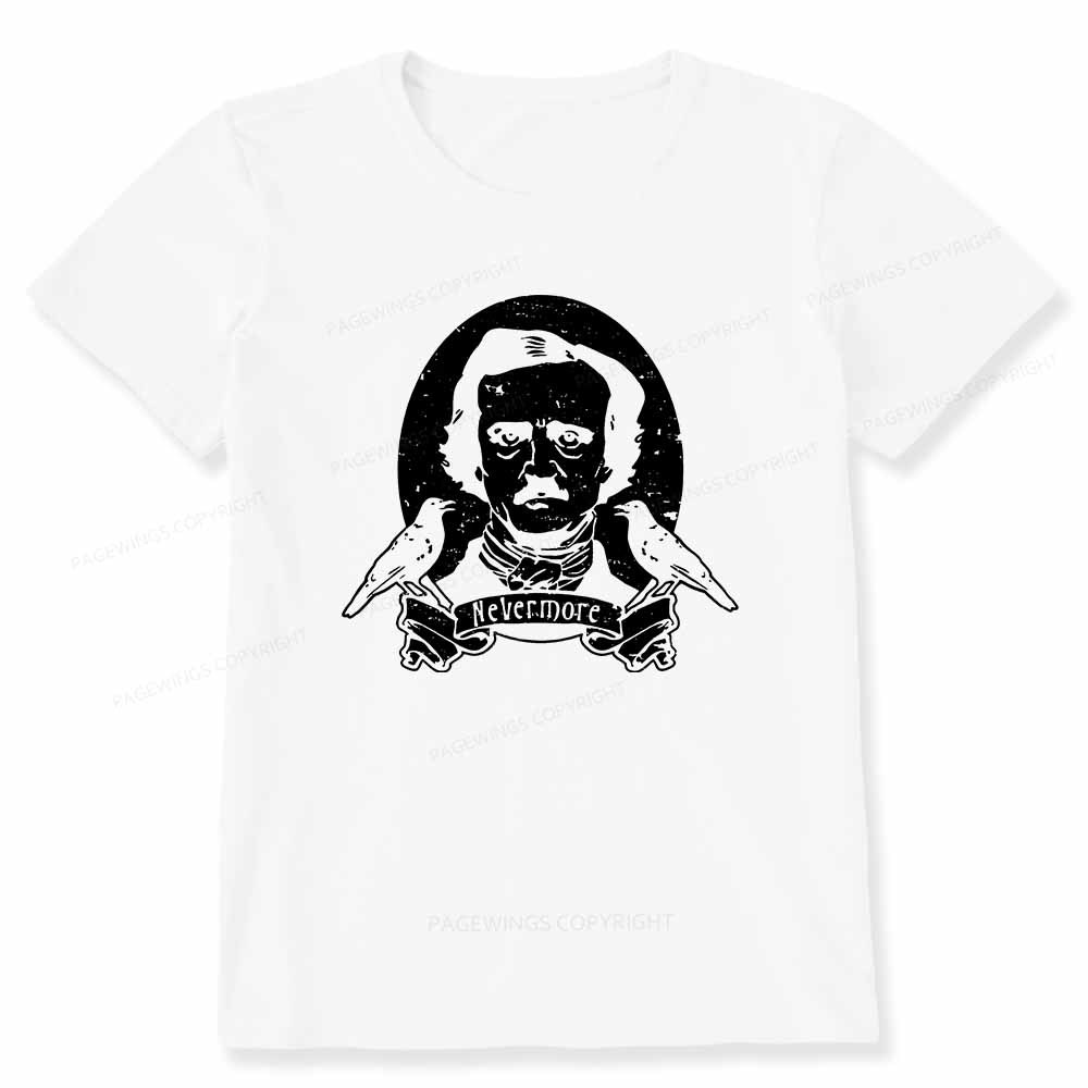 Pagewings Literary Vintage Stephen Allen King HP Lovecraft Book Unisex Classic T-shirt