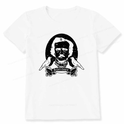 Pagewings Literary Vintage Stephen Allen King HP Lovecraft Book Unisex Classic T-shirt