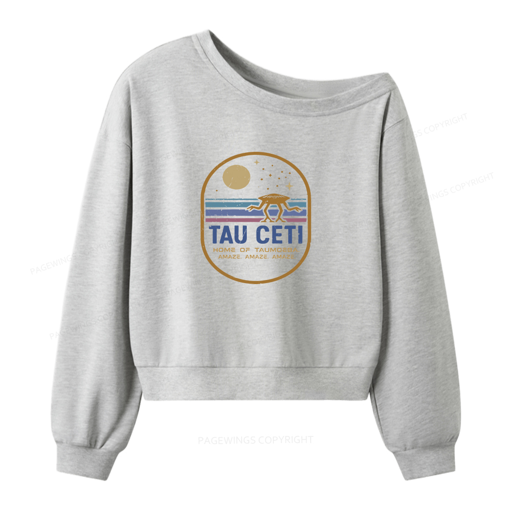 Pagewings Amaze Women Off Shoulder Sweatshirt
