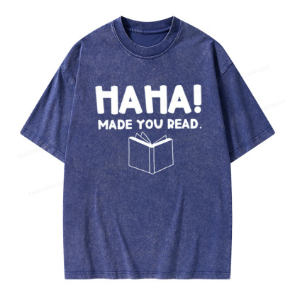 Pagewings Made You Read Unisex Washed T-shirt