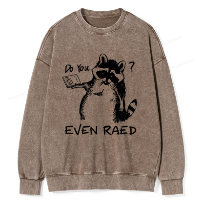 Pagewings Do You Even Read Unisex Washed Sweatshirt