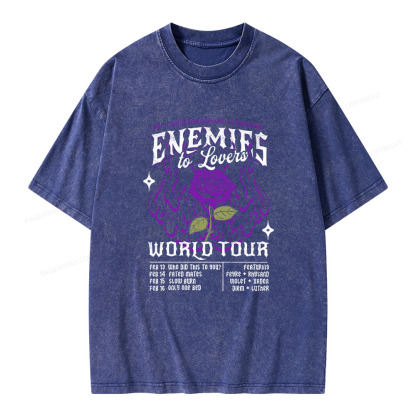 Pagewings Enemies To Lovers Comfort Colors Unisex Washed T-shirt