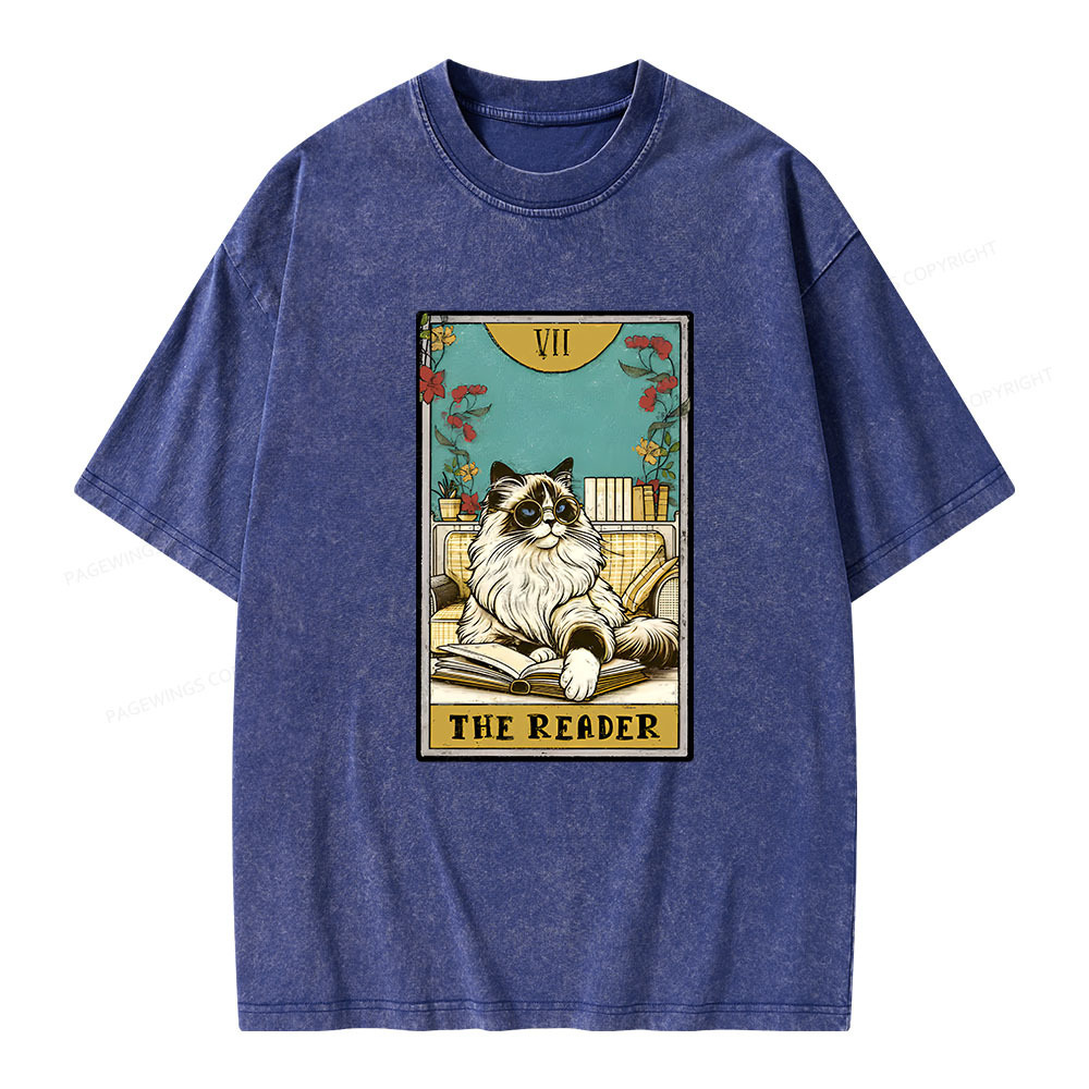 Pagewings The reader Unisex Washed T-shirt