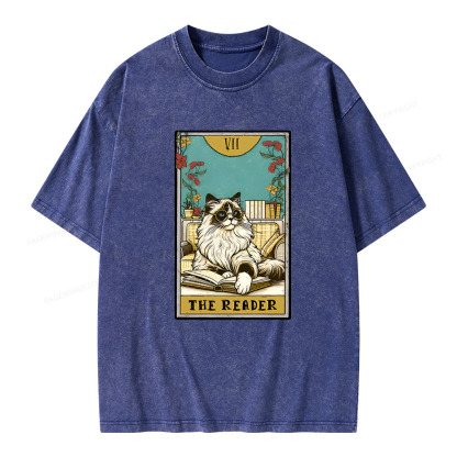 Pagewings The reader Unisex Washed T-shirt