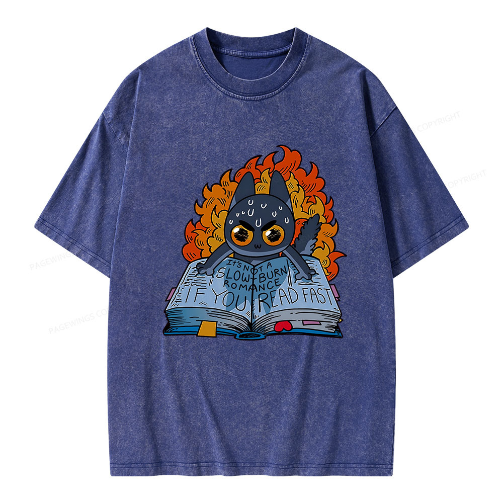 Pagewings If You Read Fast Unisex Washed T-shirt