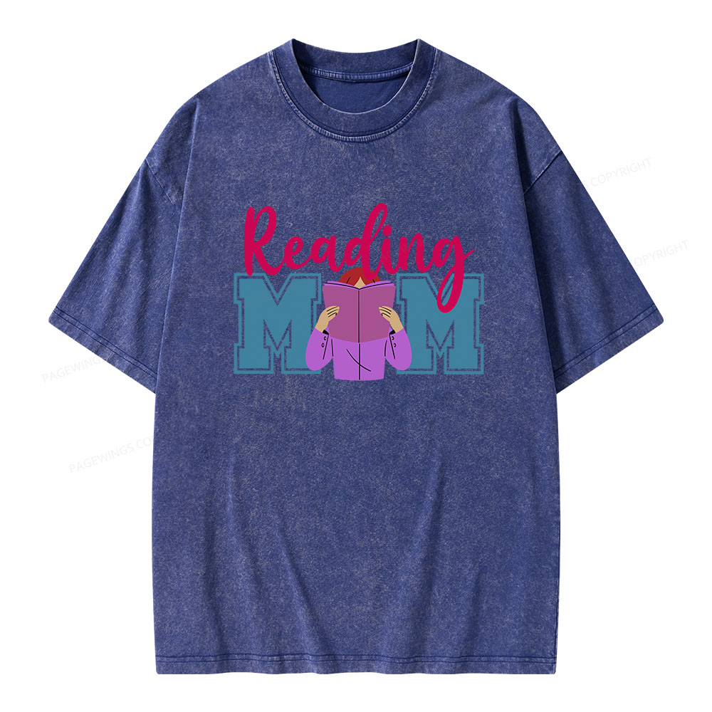 Pagewings Reading Mom Unisex Washed T-shirt