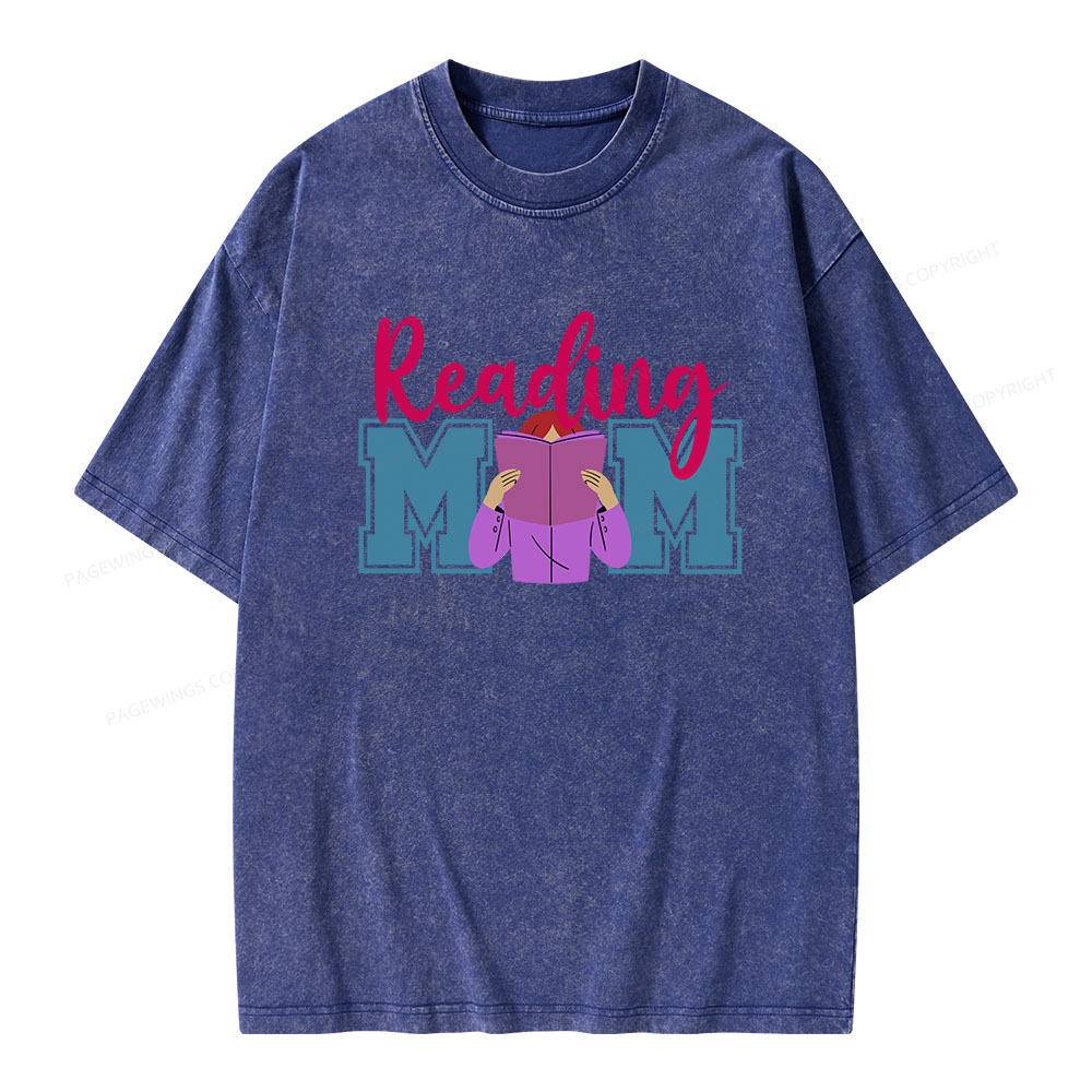 Pagewings Reading Mom Unisex Washed T-shirt