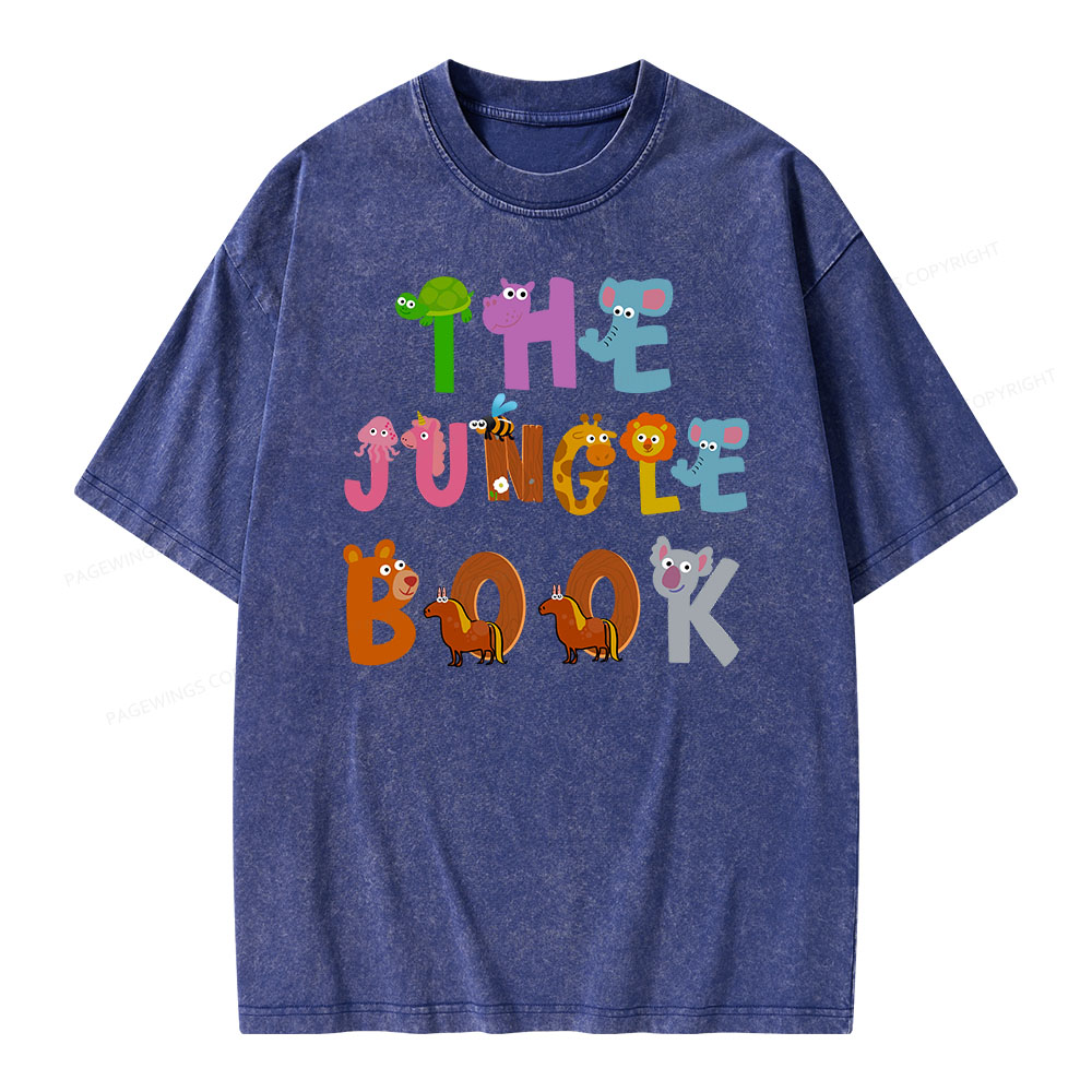 Pagewings THE JUNGLE BOOK T-Shirt Unisex Washed T-shirt