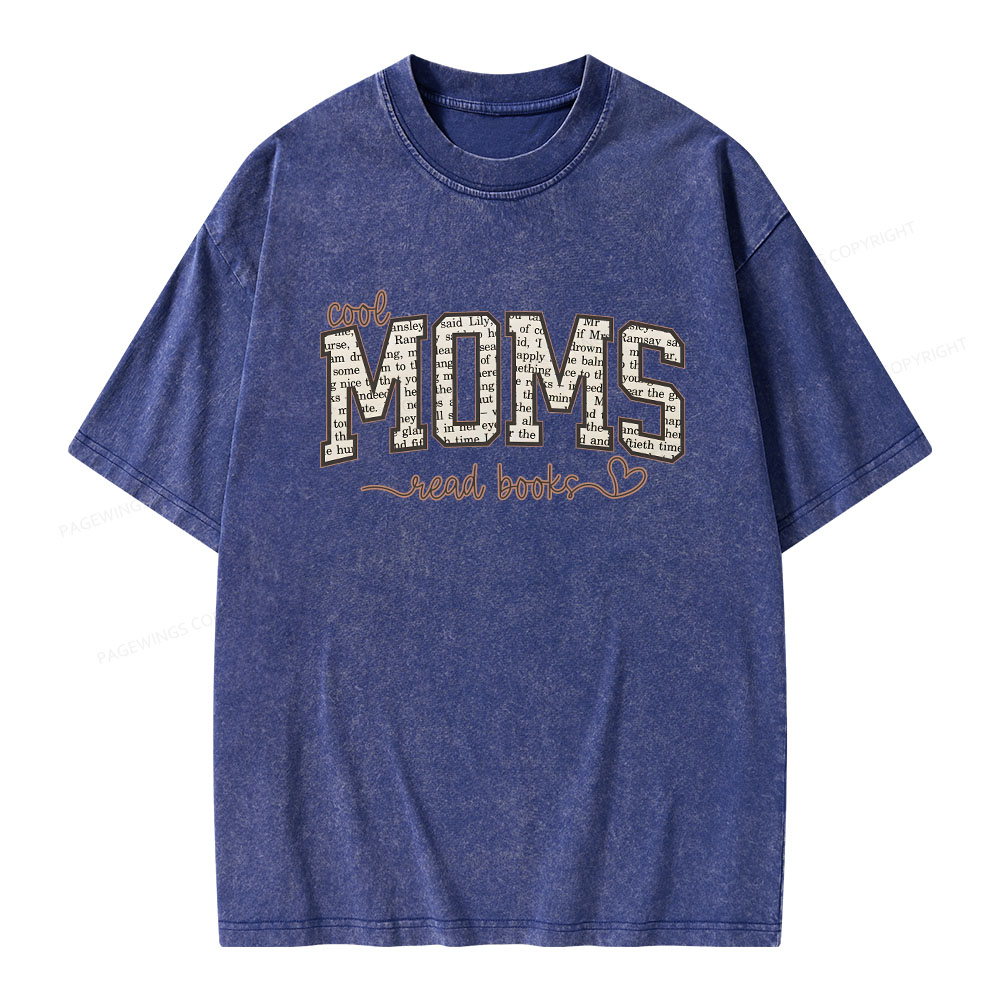 Pagewings Cool Moms Book Club Unisex Washed T-shirt