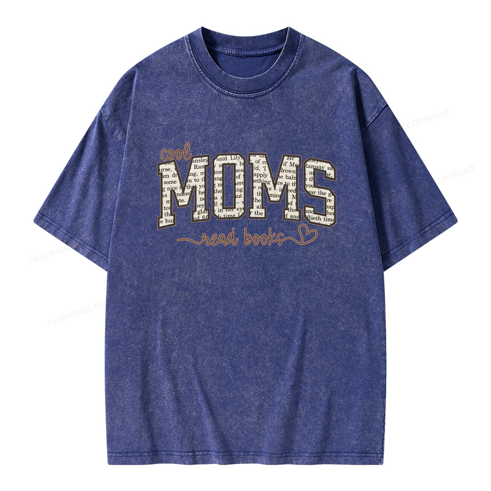 Pagewings Cool Moms Book Club Unisex Washed T-shirt