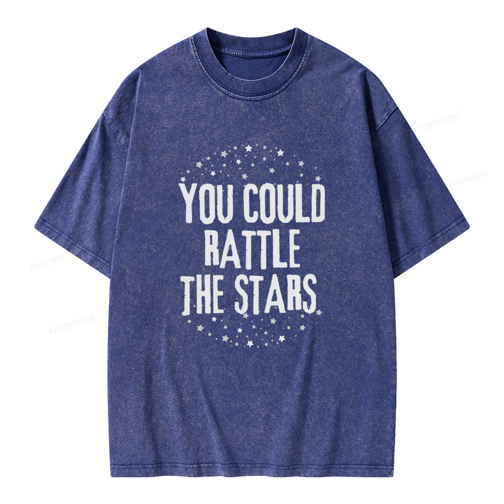 Pagewings You Could Rattle the Stars Unisex Washed T-shirt