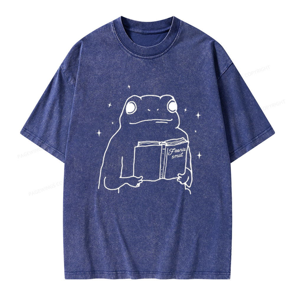 Pagewings Faerie Smut and Frogs Comfort Unisex Washed T-shirt