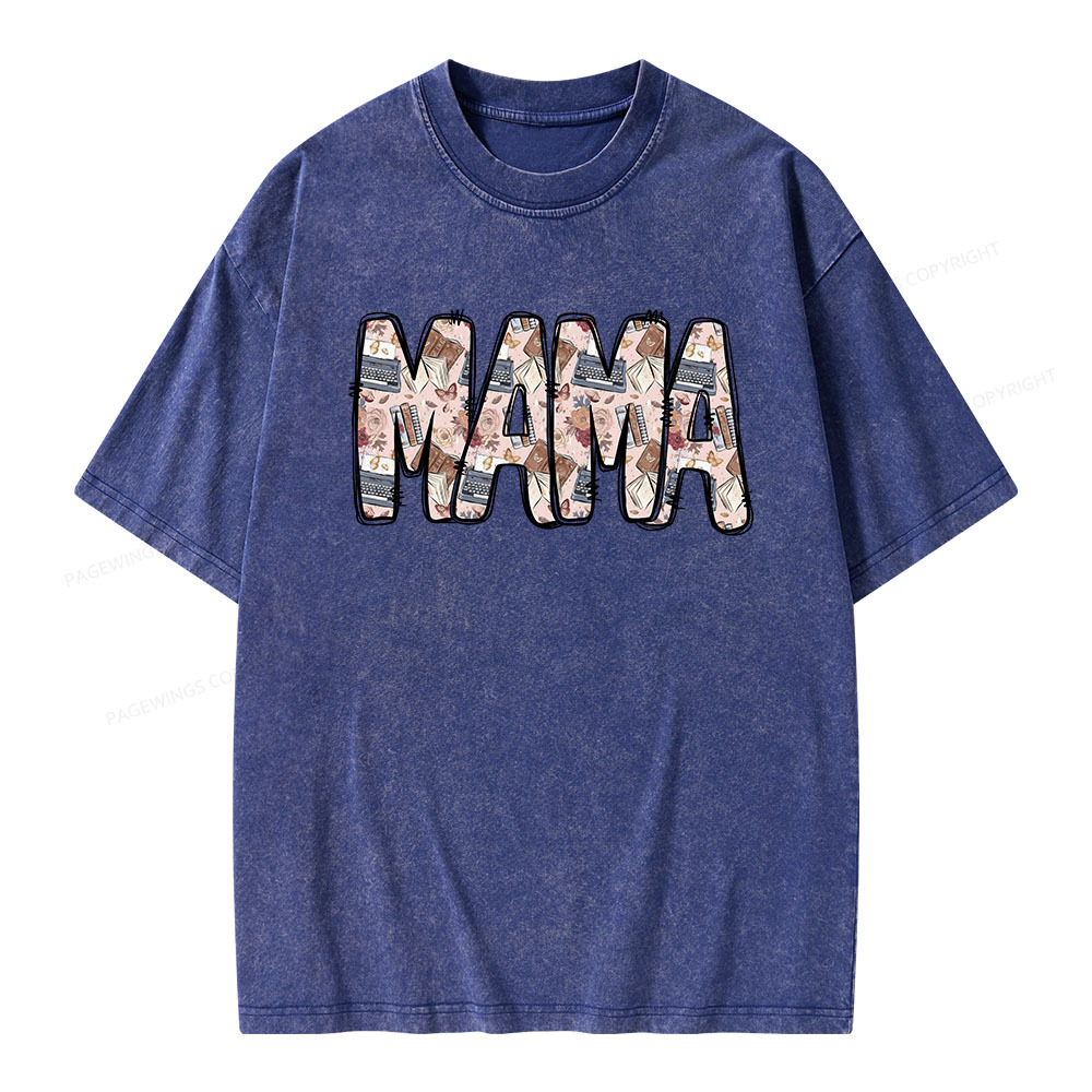 Pagewings Mama Unisex Washed T-shirt