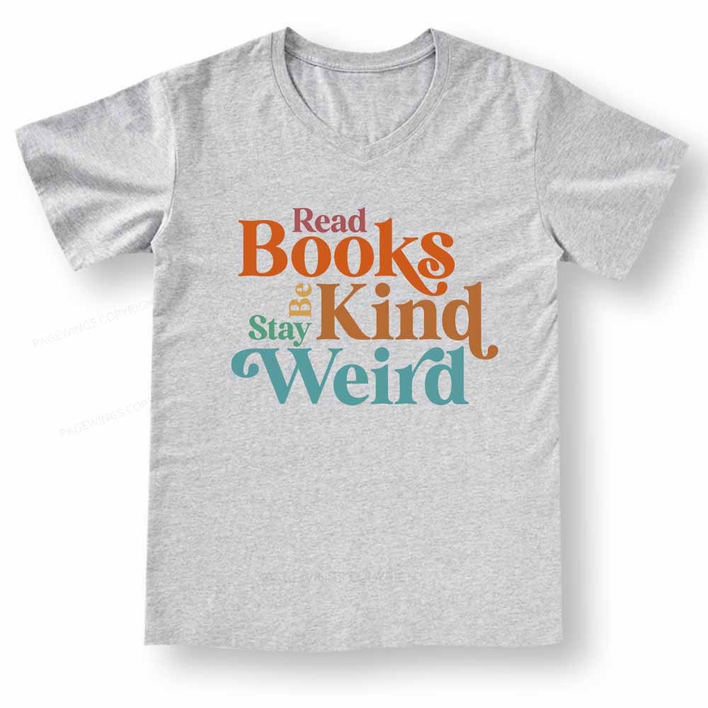 [Copy]Pagewings What's More Punk Than The Public Library V-neck T-shirt