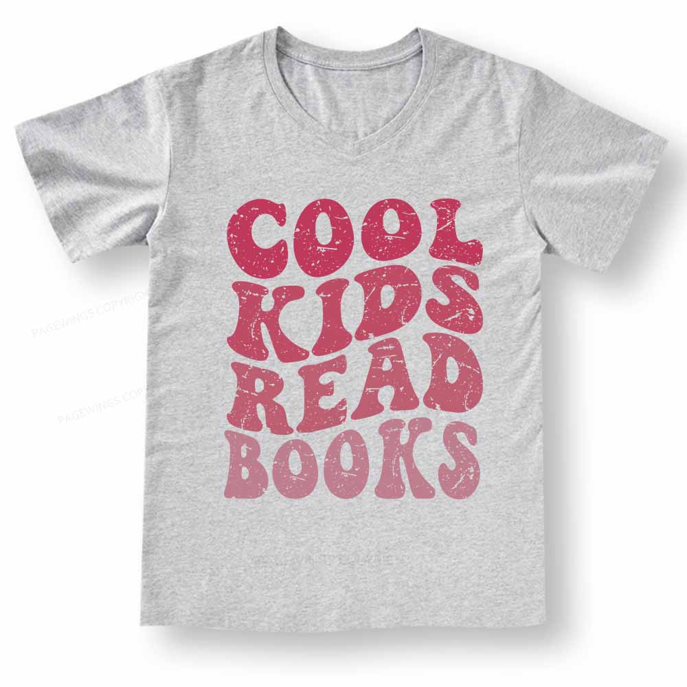 Pagewings Library Reader Book Nerd V-neck T-shirt