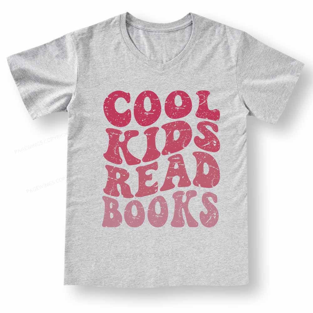 Pagewings Library Reader Book Nerd V-neck T-shirt