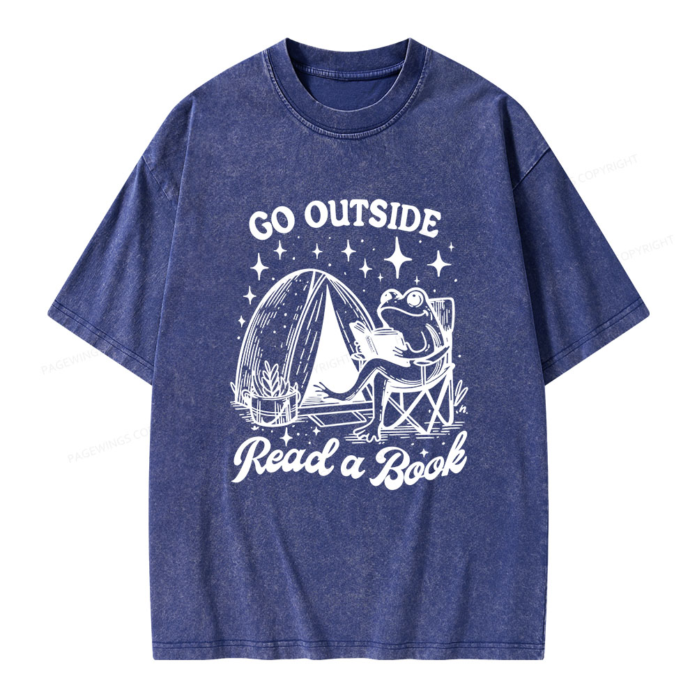 Pagewings Go Outside Unisex Washed T-shirt
