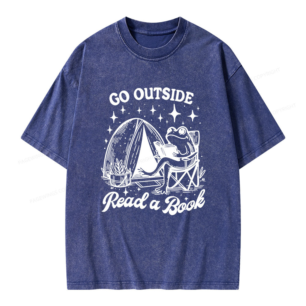 Pagewings Go Outside Unisex Washed T-shirt