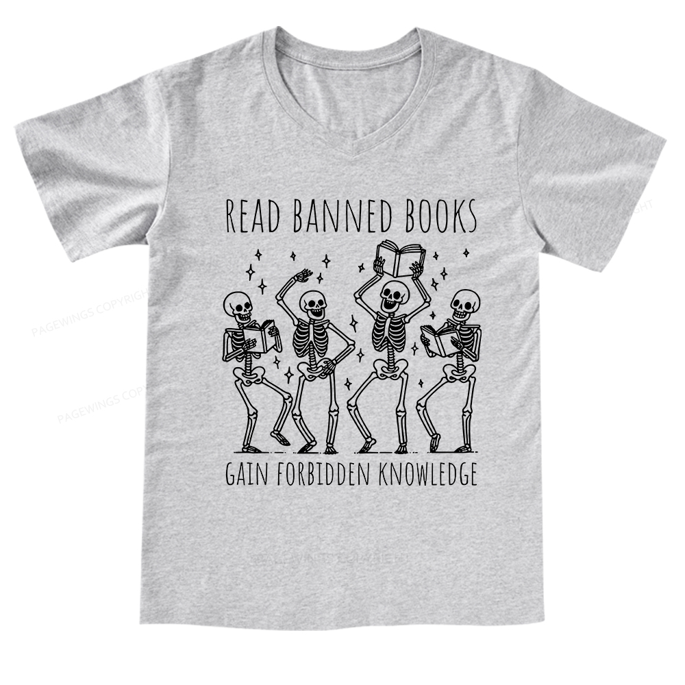 Pagewings Reading Books Tee Book Lover V-neck T-shirt