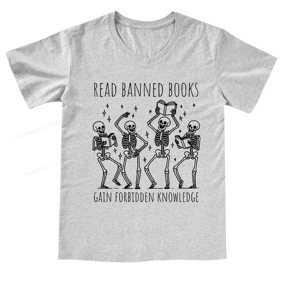 Pagewings Reading Books Tee Book Lover V-neck T-shirt