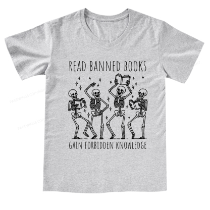 Pagewings Reading Books Tee Book Lover V-neck T-shirt