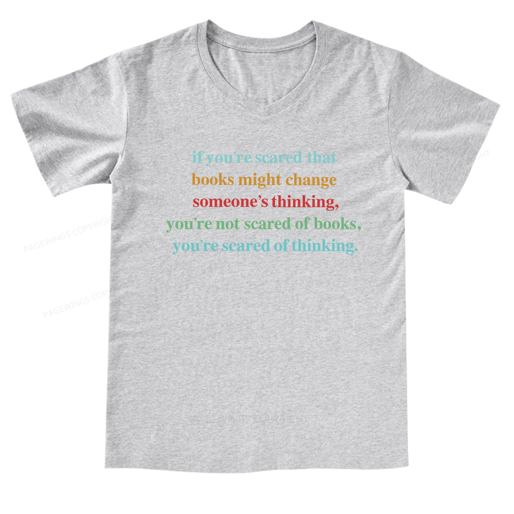 Pagewings Censorship Social Justice V-neck T-shirt 