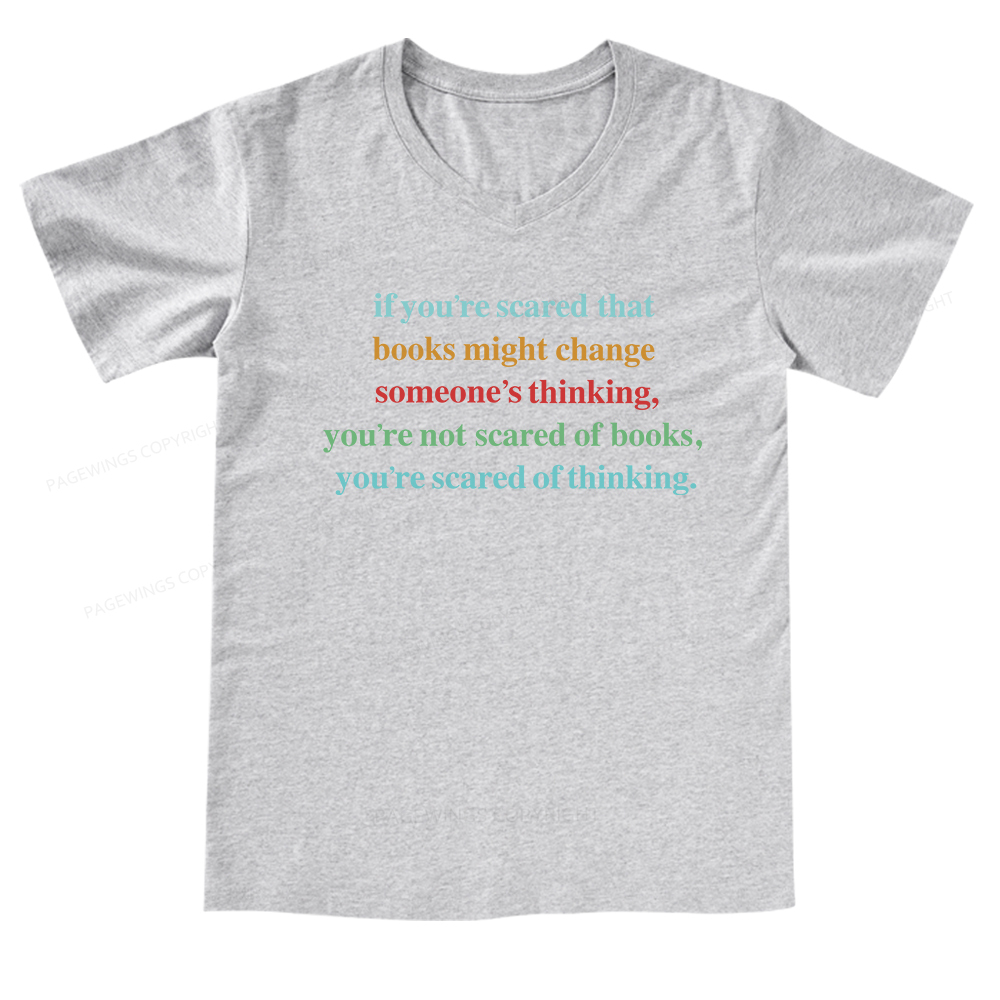 Pagewings Censorship Social Justice V-neck T-shirt