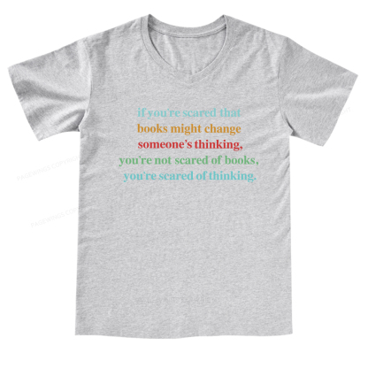 Pagewings Censorship Social Justice V-neck T-shirt 