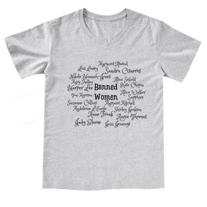 Pagewings Banned books V-neck T-shirt