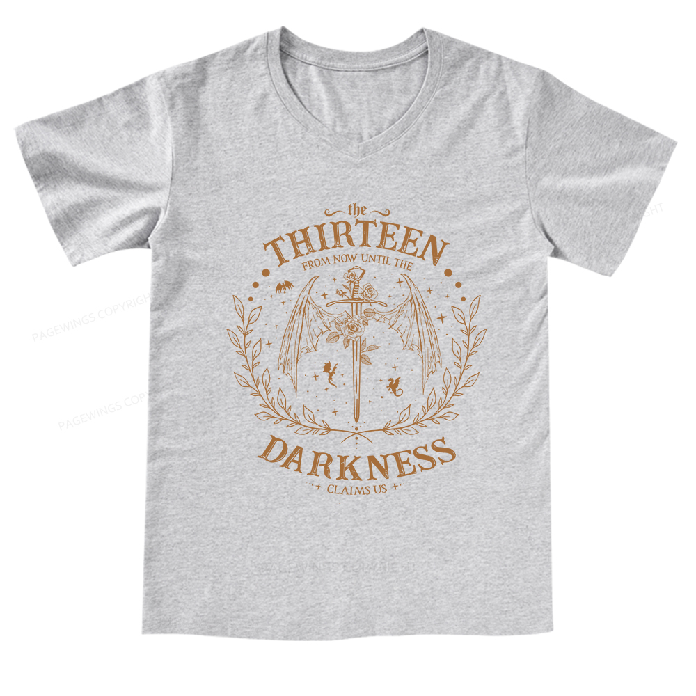Pagewings The Thirteen Throne Of Glass V-neck T-shirt