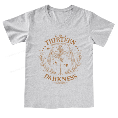 Pagewings The Thirteen Throne Of Glass V-neck T-shirt