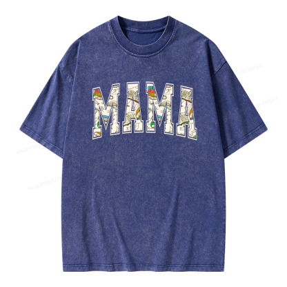 Pagewings About MAMA's Books Unisex Washed T-shirt