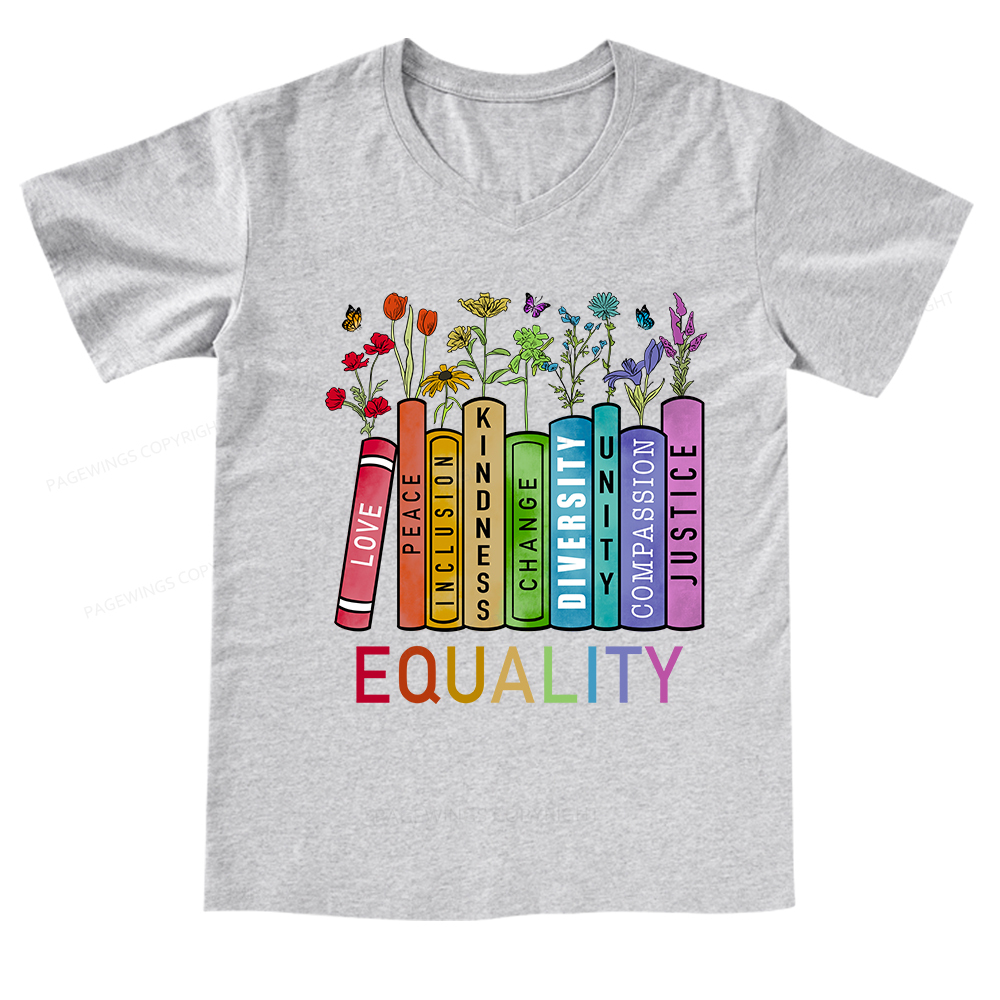 Pagewings Equal Rights Shirt V-neck T-shirt