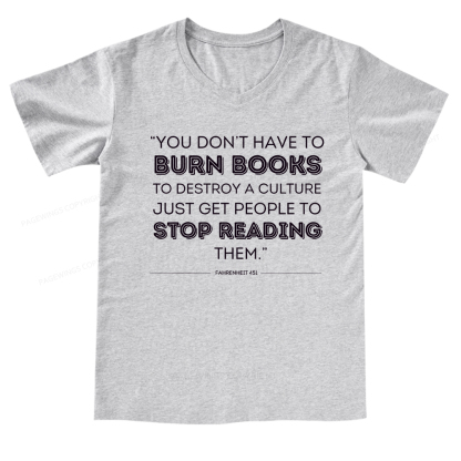 Pagewings Dystopian Book Shirt Classic Literature Gift V-neck T-shirt
