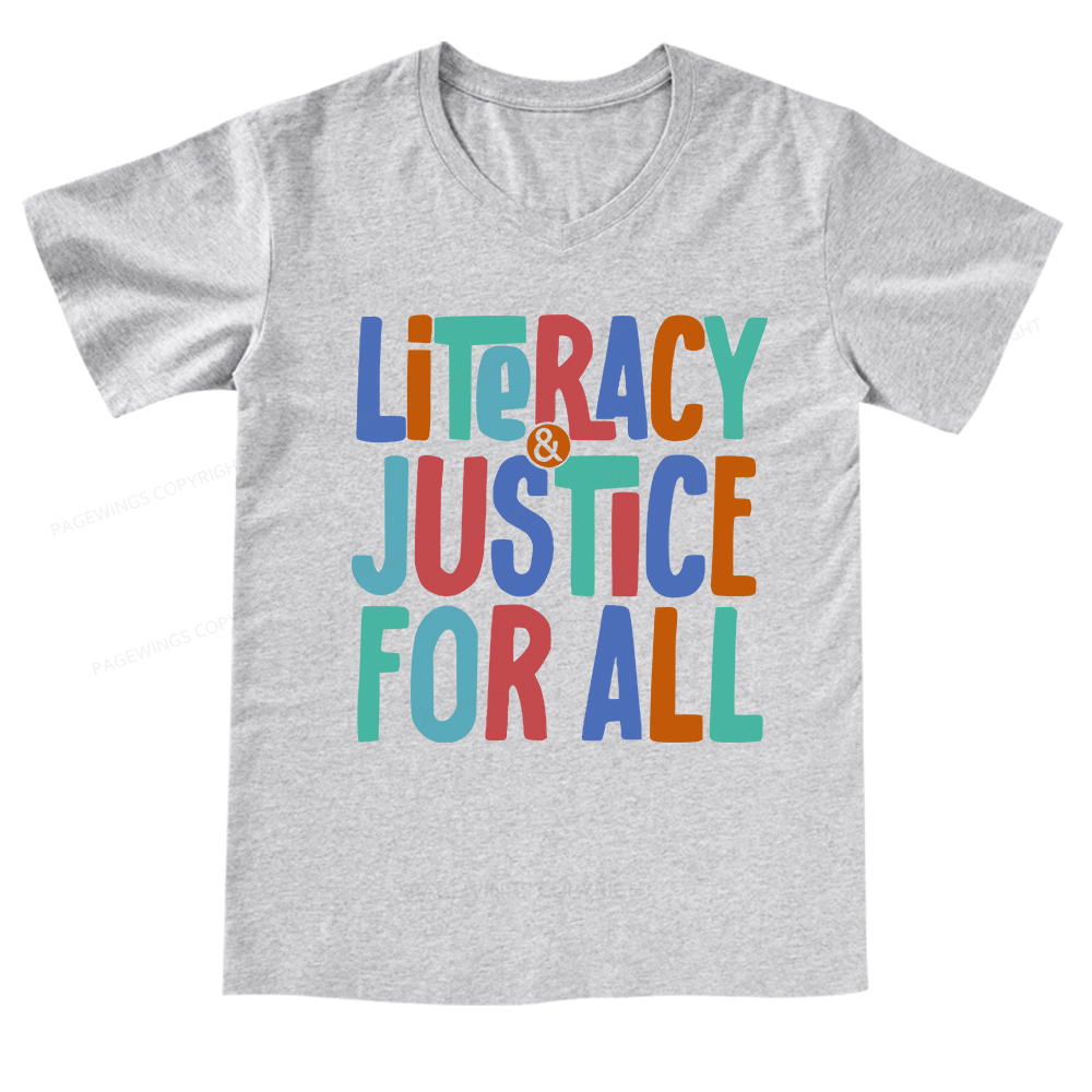 Pagewings Reading Shirt, Book Club Shirt V-neck T-shirt