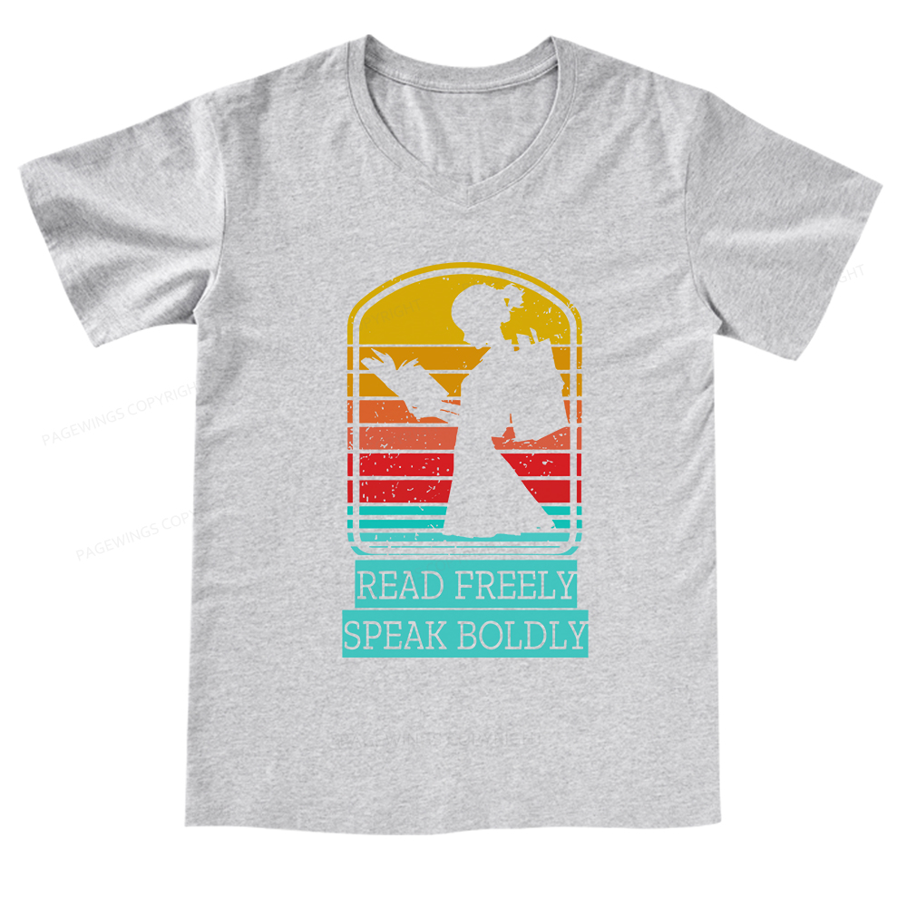 Pagewings Banned books T-Shirt V-neck T-shirt