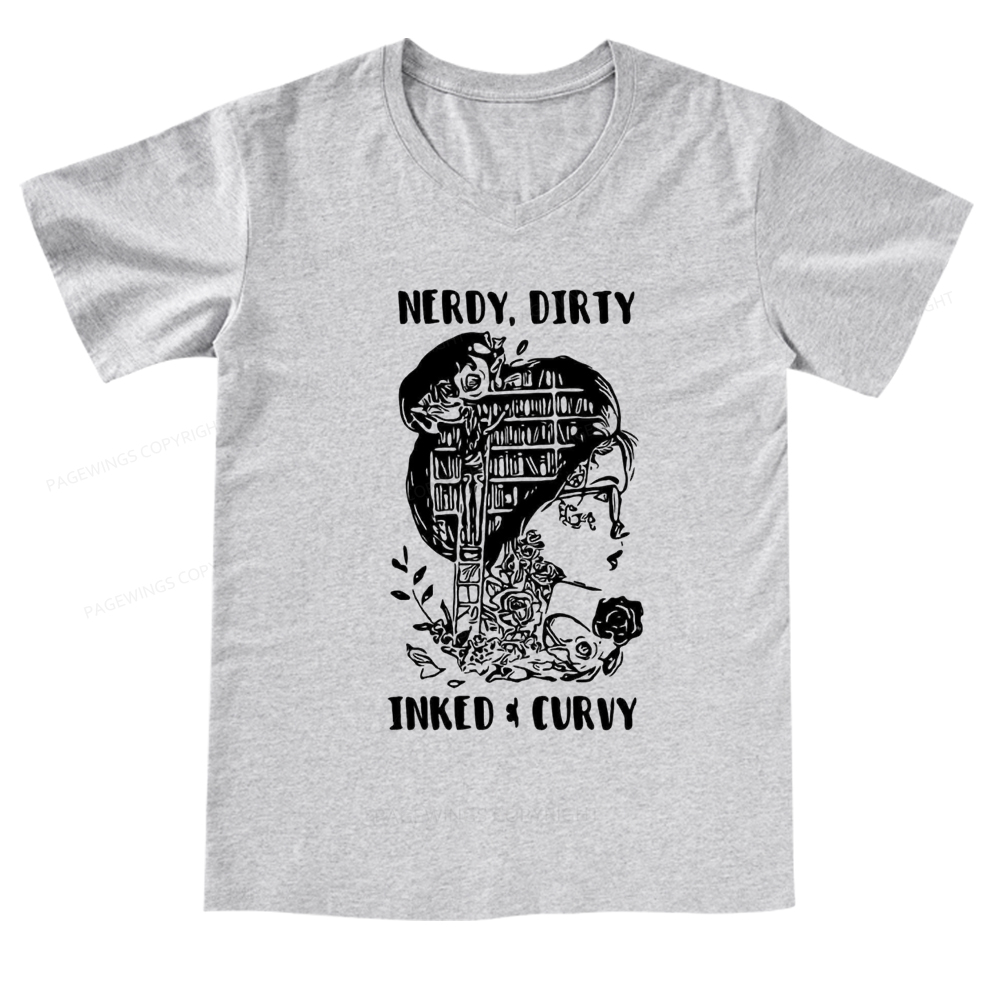 Pagewings A Well Read Woman Is A Dangerous Creature Shirt V-neck T-shirt