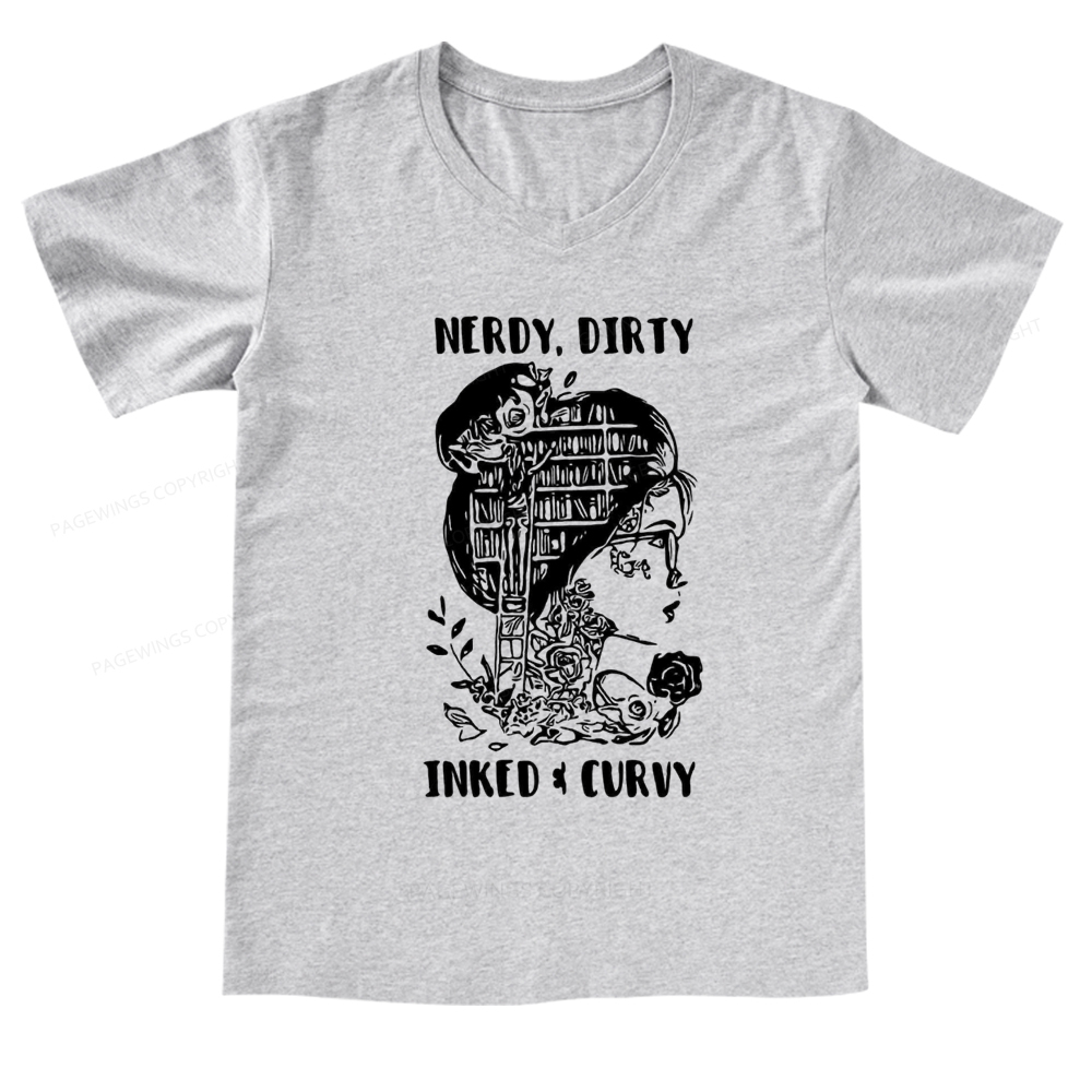 Pagewings A Well Read Woman Is A Dangerous Creature Shirt V-neck T-shirt